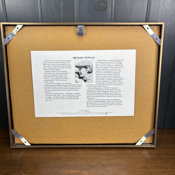 Vintage Michael Duncan Print of Scent of Spring Signed Framed Grizzly Bear Art - Picture 12 of 16